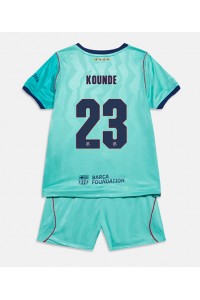 Barcelona Jules Kounde #23 Babyklær Tredje Fotballdrakt til barn 2026-27 Korte ermer (+ Korte bukser)